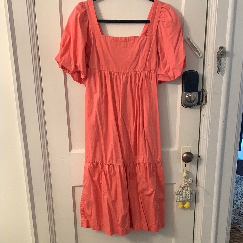 Old Navy Coral Midi Dress